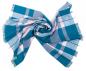 Preview: Scarf Silk Wool checkered chequered Light Blue Wight