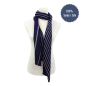 Preview: Scarf Shawl Silk Flannel Navy White