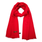 Preview: Scarf Shawl 100% Silk Flannel Red unicolor