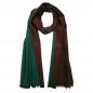 Preview: Scarf Shawl Silk Flannel dark braun dark green