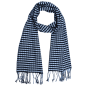 Preview: Scarf Shawl 100% Silk Flannel Jacquard Black Grey White Square