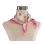 Preview: Foulard Shawl Silk Satin Lips Points Beige Pink