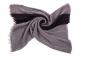 Preview: Schal 100% Baumwolle Einfarbig Knitterfalten Schwarz Grau